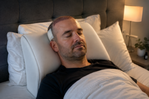 cómo dormir después de un injerto capilar